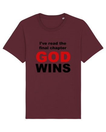 GOD WINS Burgundy