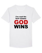 GOD WINS Tricou mânecă scurtă guler larg Bărbat Skater