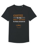 COFFEE Tricou mânecă scurtă guler larg Bărbat Skater
