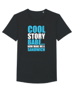 COOL STORY Tricou mânecă scurtă guler larg Bărbat Skater