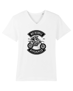 Motocross Speed Black Tricou mânecă scurtă guler V Bărbat Presenter