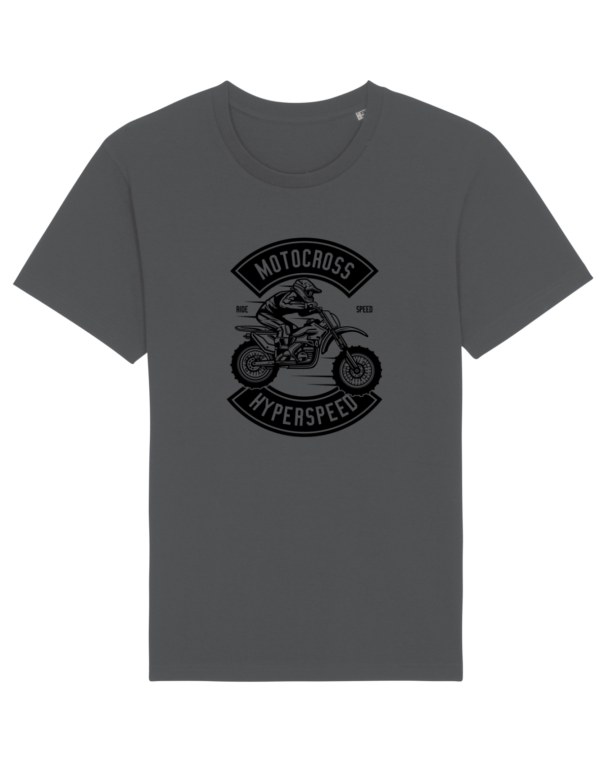 Tricou mânecă scurtă Unisex Rocker Anthracite