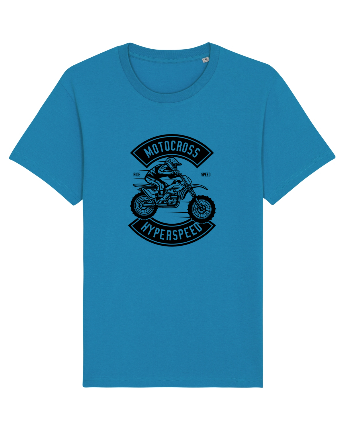 Tricou mânecă scurtă Unisex Rocker Azur