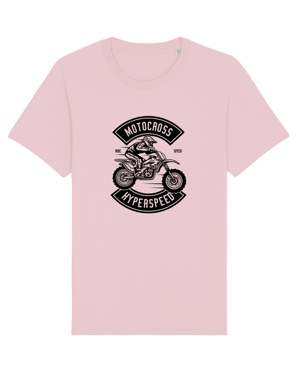 Tricou mânecă scurtă Unisex Rocker Cotton Pink
