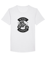 Motocross Speed Black Tricou mânecă scurtă guler larg Bărbat Skater