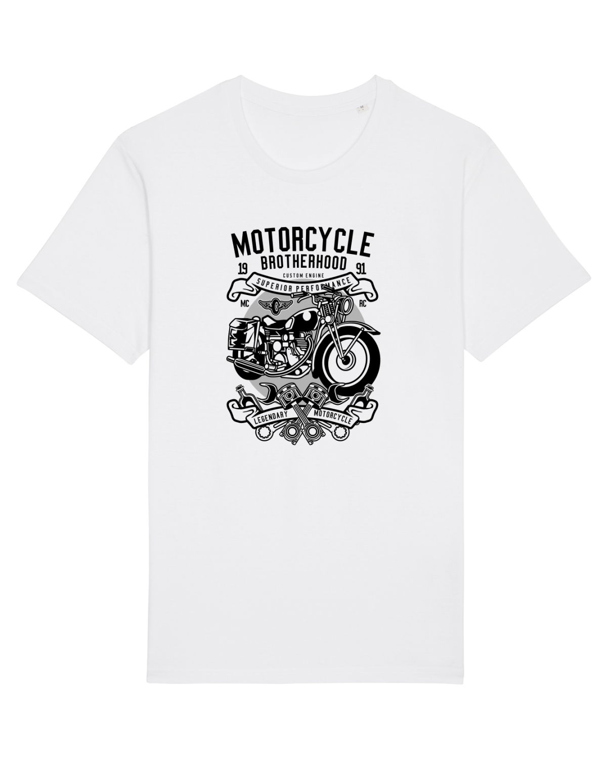 Tricou mânecă scurtă Unisex Rocker White