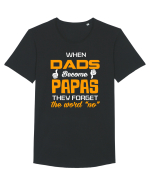PAPA Tricou mânecă scurtă guler larg Bărbat Skater