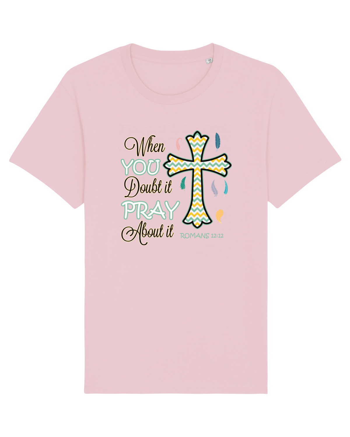 Tricou mânecă scurtă Unisex Rocker Cotton Pink