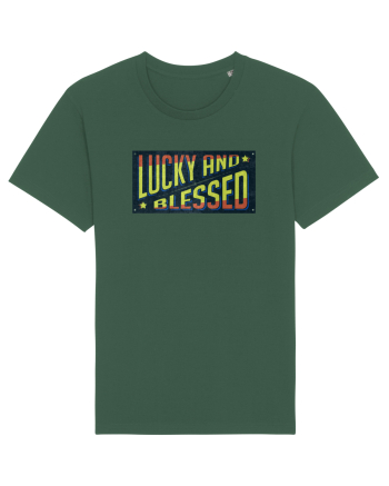 Lucky And Blessed Bottle Green