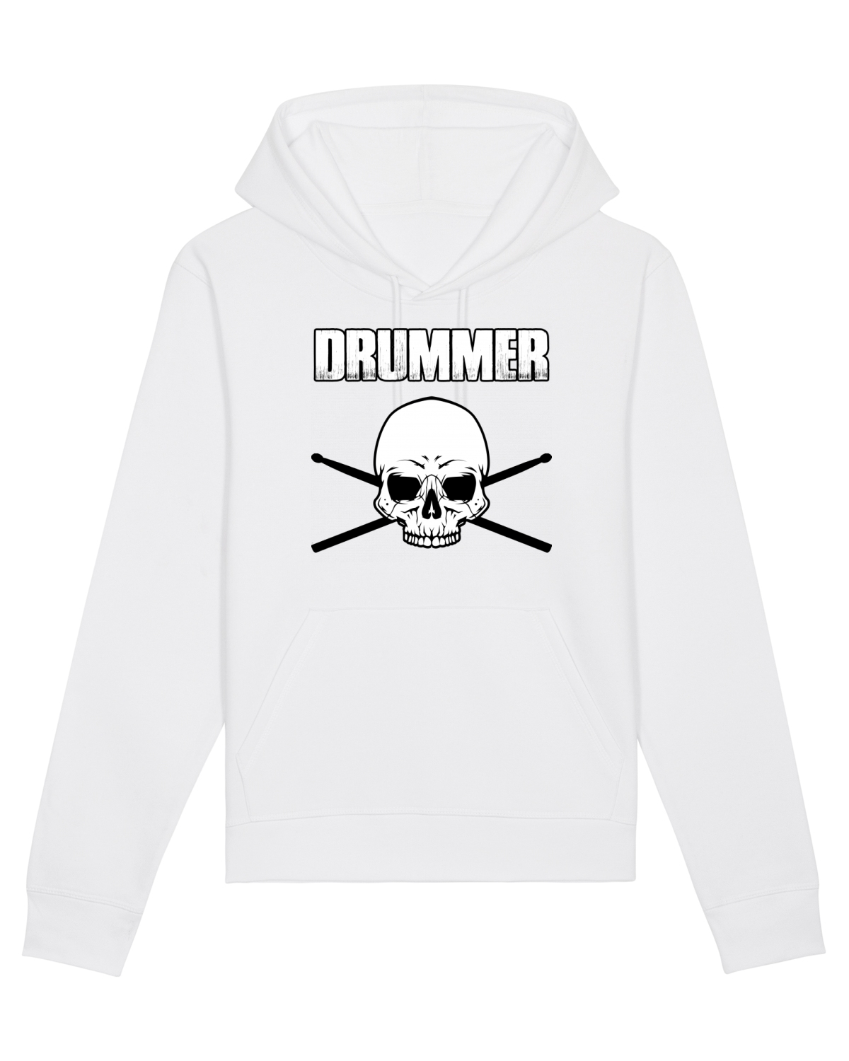 Hanorac Unisex Drummer White