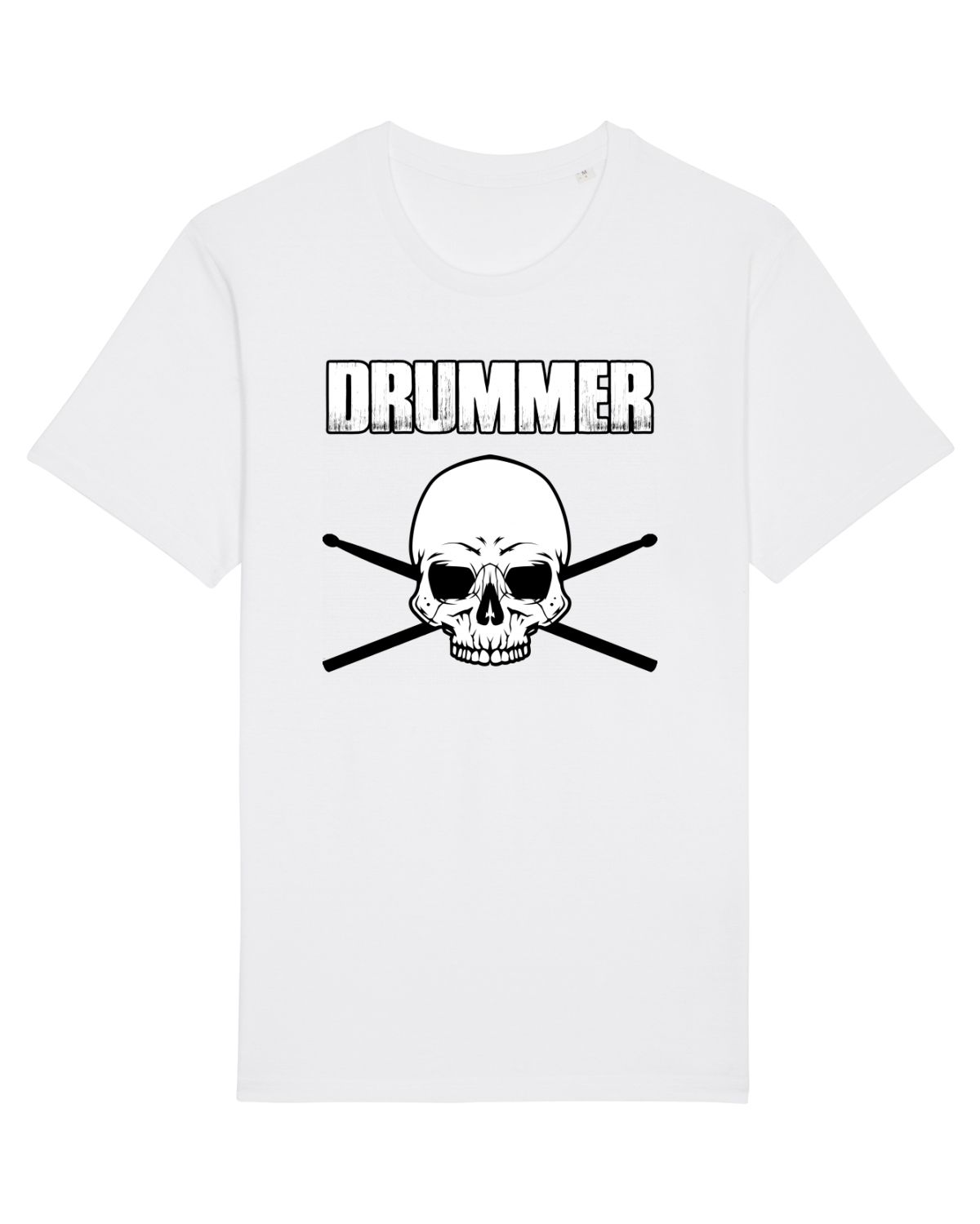 Tricou mânecă scurtă Unisex Rocker White