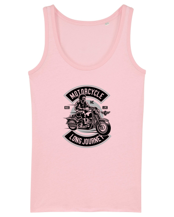 Motorycle Long Journey Black Cotton Pink