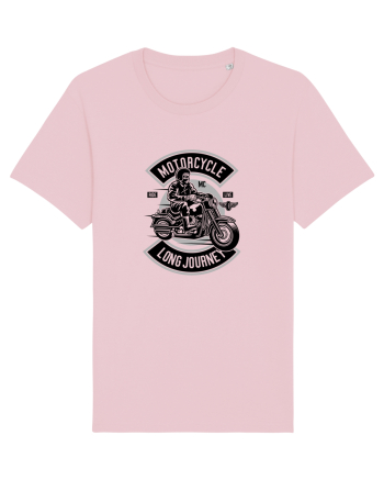 Motorycle Long Journey Black Cotton Pink