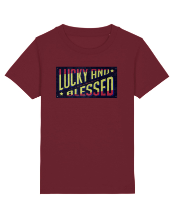 Lucky And Blessed Burgundy