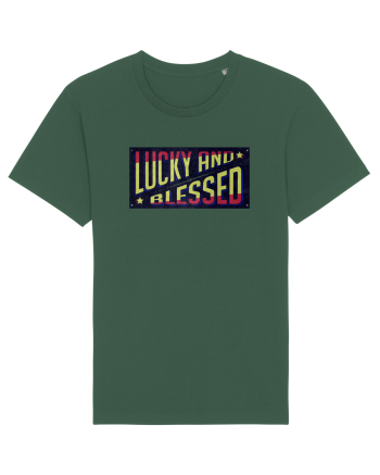 Lucky And Blessed Bottle Green