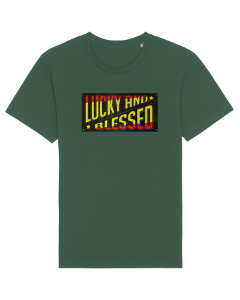 Lucky And Blessed Bottle Green