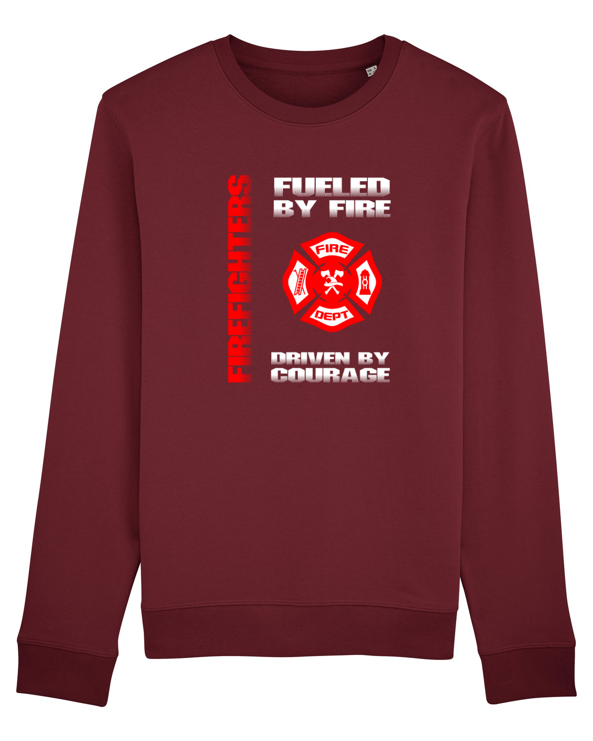 Bluză mânecă lungă Unisex Rise Burgundy