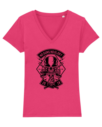 No Guns No Glory Skull Black Raspberry