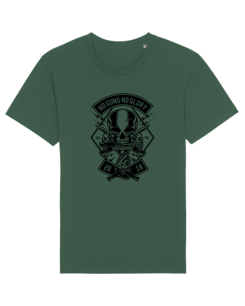 No Guns No Glory Skull Black Bottle Green