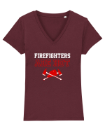 FIREFIGHTER Tricou mânecă scurtă guler V Damă Evoker