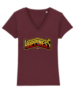 Happiness Tricou mânecă scurtă guler V Damă Evoker