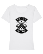 Like a Ninja Black Tricou mânecă scurtă guler larg fitted Damă Expresser