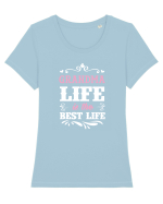 GRANDMA Tricou mânecă scurtă guler larg fitted Damă Expresser