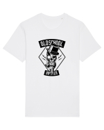 Old School Hipster Skull Black Tricou mânecă scurtă Unisex Rocker