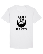 BEARD Tricou mânecă scurtă guler larg Bărbat Skater