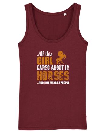HORSES Burgundy