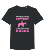 HORSE Tricou mânecă scurtă guler larg Bărbat Skater