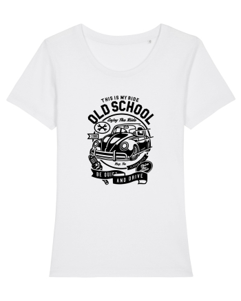 Old School Ride Black White