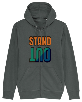 Stand Out.Motivational Quote Anthracite