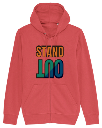 Stand Out.Motivational Quote Carmine Red