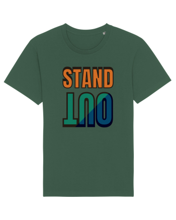 Stand Out.Motivational Quote Bottle Green