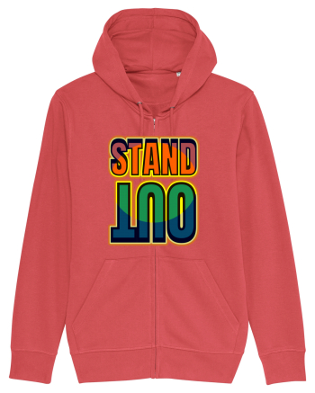 Stand Out.Motivational Quote Carmine Red