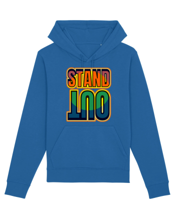 Stand Out.Motivational Quote Royal Blue