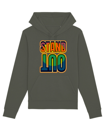 Stand Out.Motivational Quote Khaki