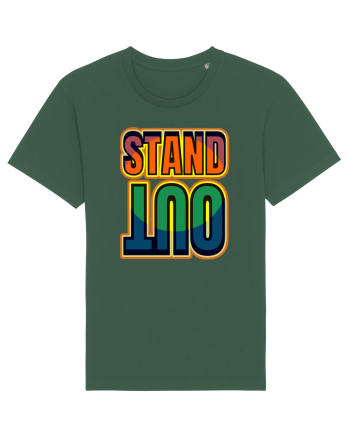 Stand Out.Motivational Quote Bottle Green