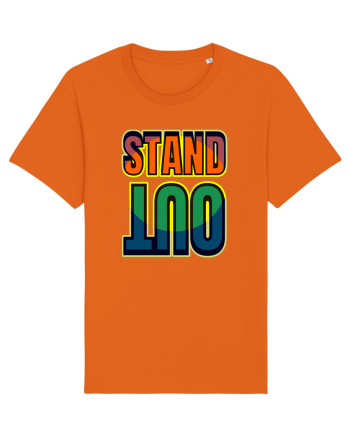 Stand Out.Motivational Quote Bright Orange