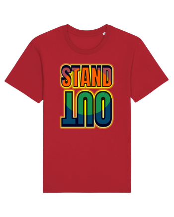 Stand Out.Motivational Quote Red