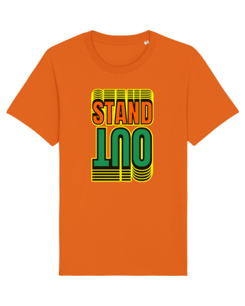 Stand Out.Motivational Quote Bright Orange