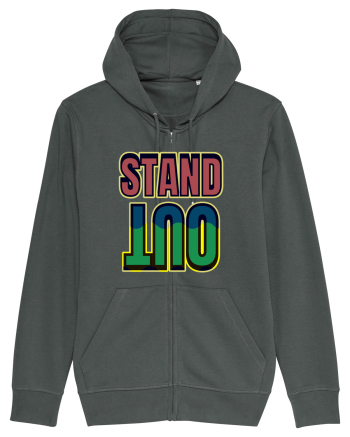 Stand Out.Motivational Quote Anthracite