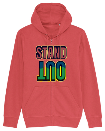 Stand Out.Motivational Quote Carmine Red