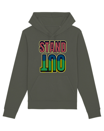 Stand Out.Motivational Quote Khaki