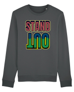 Stand Out.Motivational Quote Bluză mânecă lungă Unisex Rise