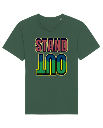 Stand Out.Motivational Quote Bottle Green
