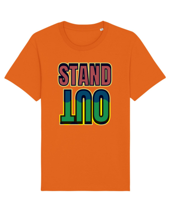 Stand Out.Motivational Quote Bright Orange