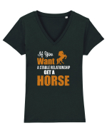 HORSE Tricou mânecă scurtă guler V Damă Evoker