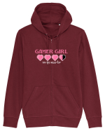 Gamer Girl Hanorac cu fermoar Unisex Connector